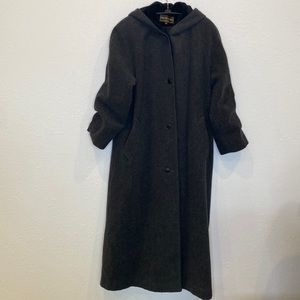Kristen Blake Vintage Wool Hooded Overcoat Women’s Button Closure EUC Sz 10 USA